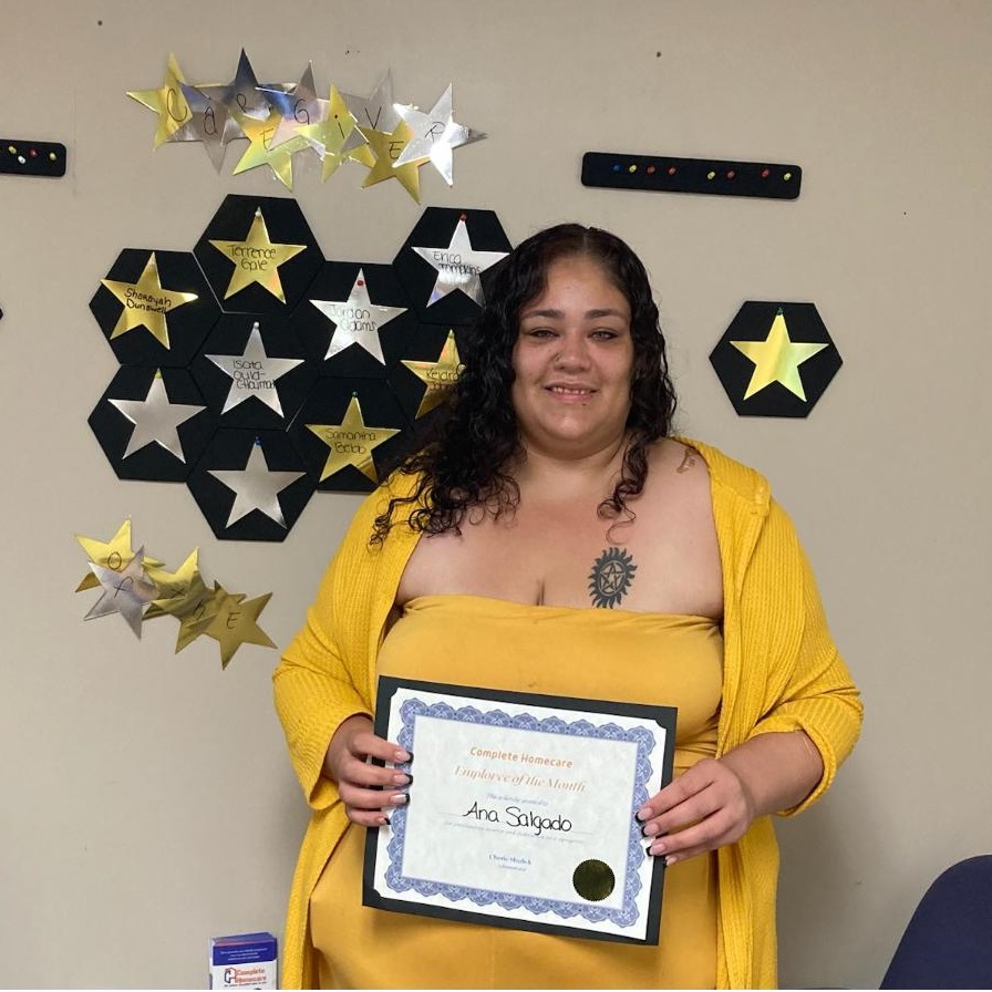 Congratulations to Complete Homecare of Bala Cynwyd Office, PA Caregiver of the May'23 Month, Ana Salgado! 👏
.
#employeeofthemonth #philadelphia #balacynwyd #pennsylvania #caregivers #caregiverjobs #aging #eldercaregiver #eldercare #eldercareathome #caregiverlife