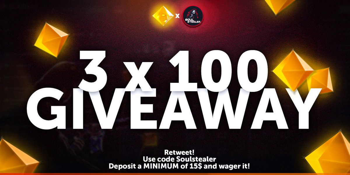 soulstealer_hs's tweet photo. 💰3x100 COINS GIVEAWAY on @clashdotgg💰

🔃Retweet
🔥Use code Soulstealer, deposit a MINIMUM of 15$ and wager it AFTER THIS POST!
📷Show proof down below!
👉https://t.co/K1GU7QfqWp

🎁This is the cashout for today! Winner drawn on a wheel first thing on Tomorrow's stream!🎁 https://t.co/HA6OEa8yoP
