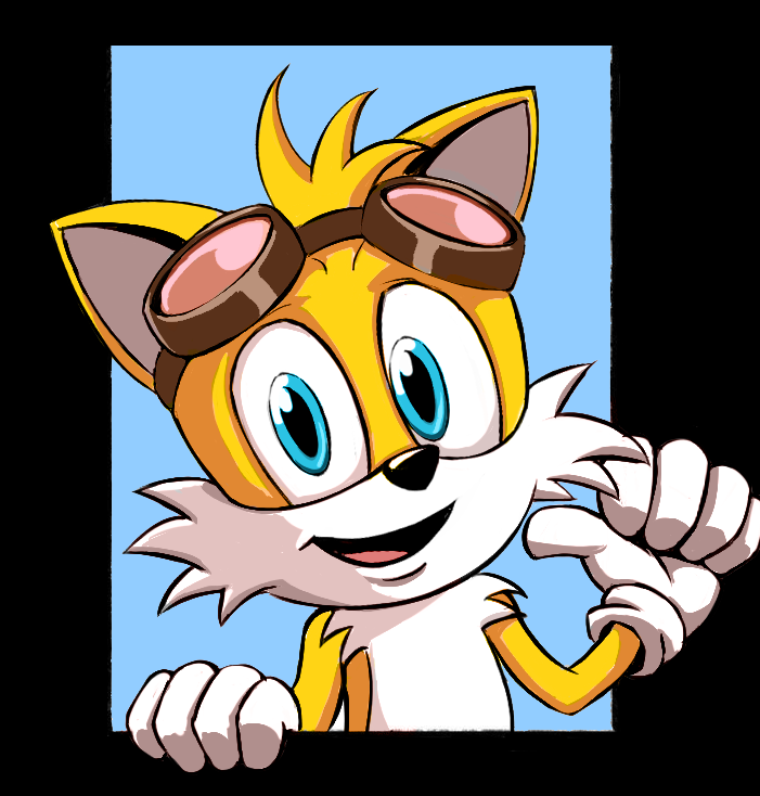 BuzzerZero's tweet photo. A repost of a Tails i made years ago but colored 🦊#sonic https://t.co/kHVLpF7dsv