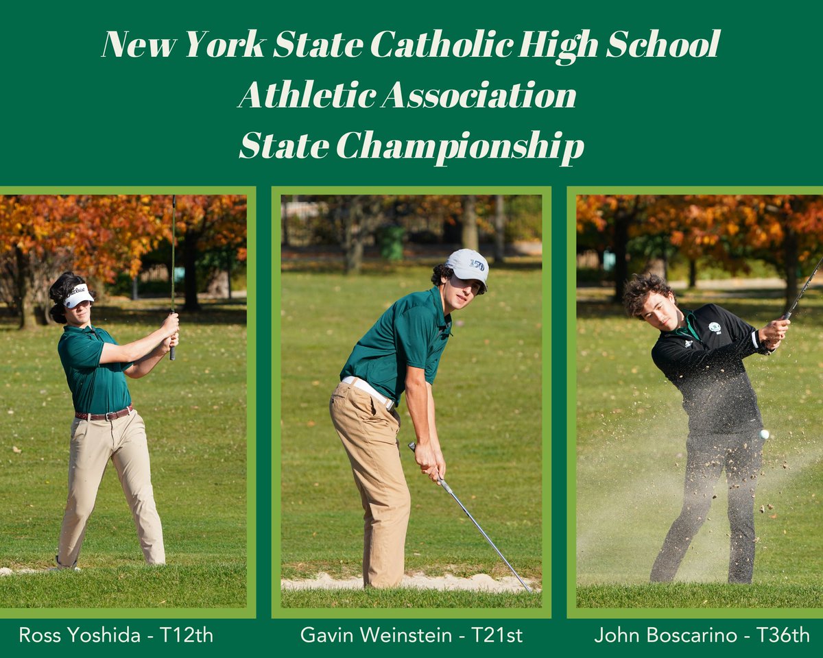 Congratulations to several of our student athletes!

- 3 baseball players will play in the Chuck Senn Sr. Senior All-Star Game
- 4 students recognized as All-WNY Scholar Athletes
- 3 golfers competed well in Catholic State Championship this past weekend

We're proud of everyone!