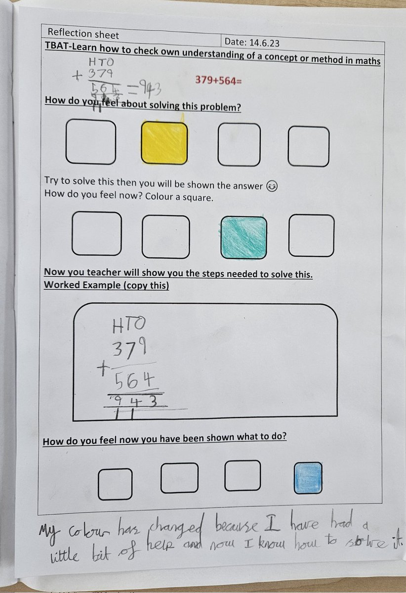 Y3OPS's tweet image. In Reflect Ed we have been learning about helping each other with maths methods and reflecting on our progress throughout the process #worktogether #reflected