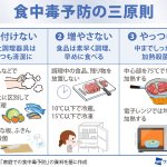 梅雨は『食中毒』の季節!？徹底しよう『食中毒予防の三原則』