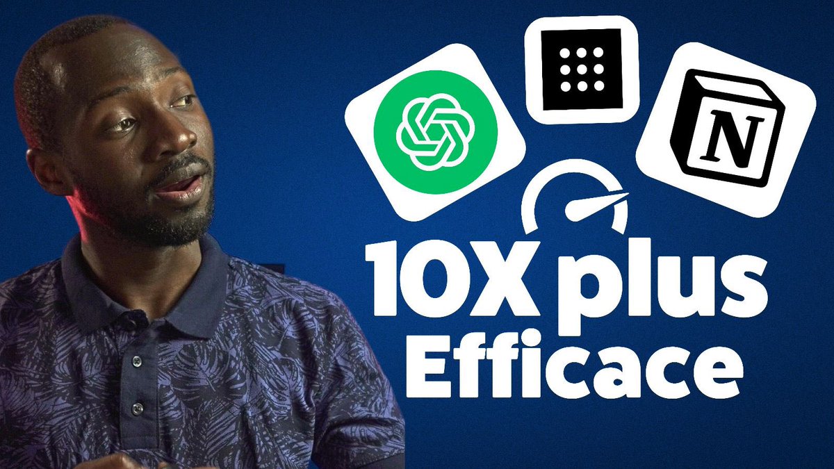 Boostez 10x votre productivité avec l'IA en 4 minutes | Intelligence artificielle
youtu.be/gTu4xKeyBTI