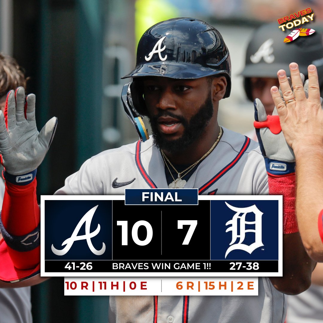 Braves Today on Twitter "Braves win! Game two will start in 40 minutes