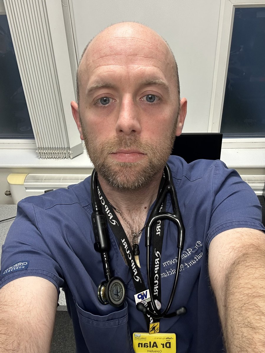alankevern's tweet photo. First night shift in 5 years! Obligatory selfie! Let’s see if I can still remember how to do this … https://t.co/mQbBZW435E
