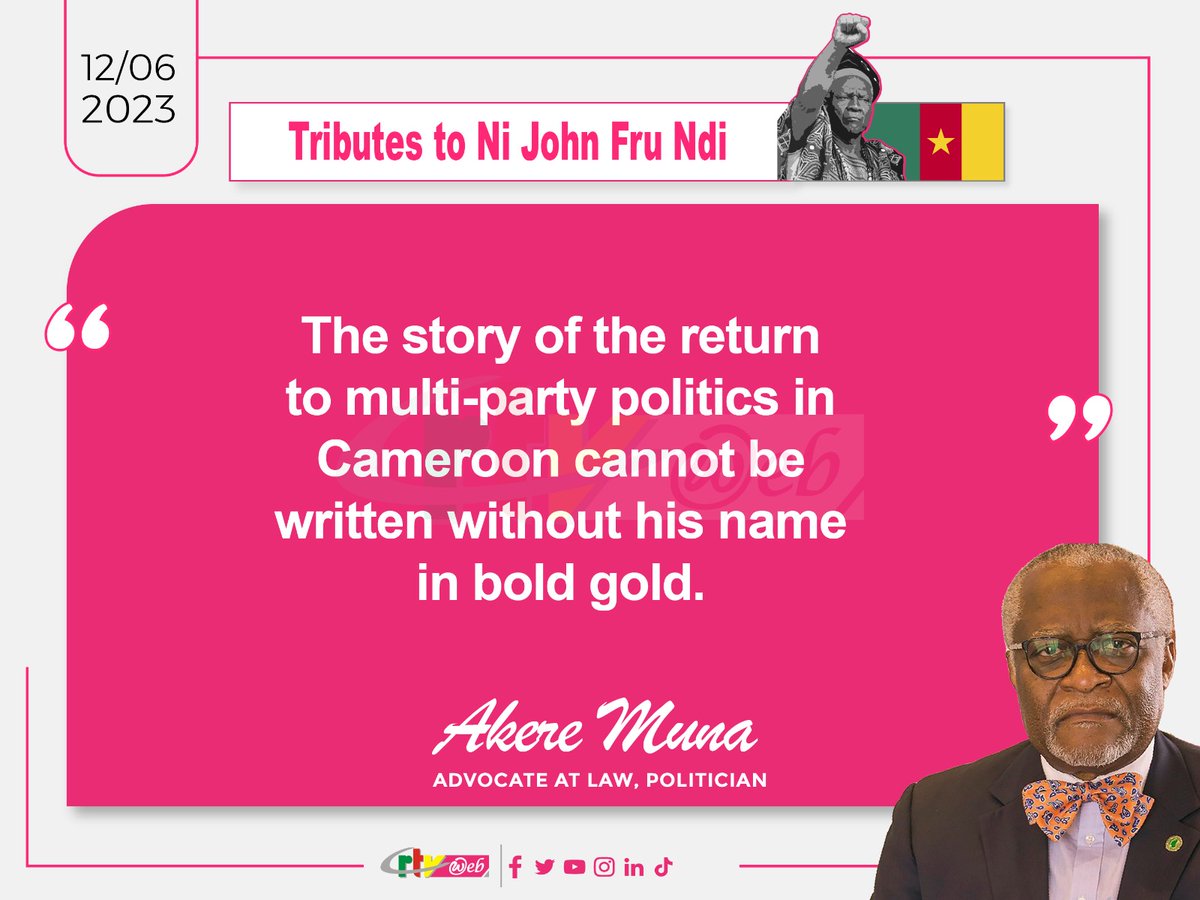 CRTV_web's tweet photo. #RIPChairman
La série d’hommages. https://t.co/TyTlCdfOGU