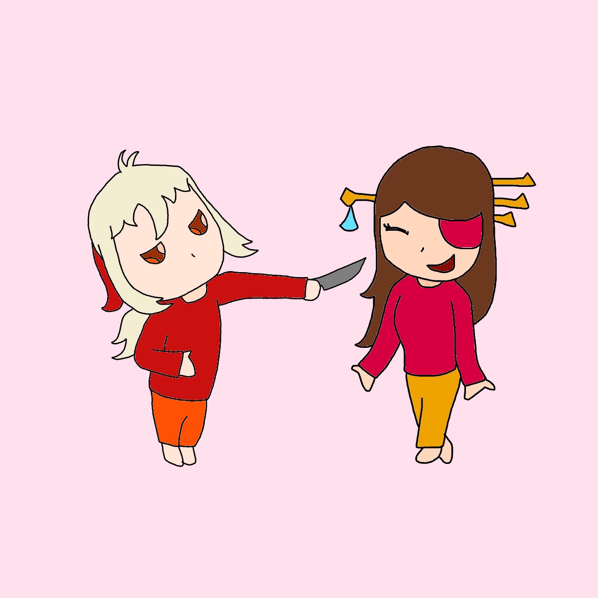 Kazuha: Hey Beidou.

Kazuha: Could I take you out?

Beidou: Erm... kill me?

Beidou: Haha! No way.

#GenshinImpact #Beikazu #Kazubei