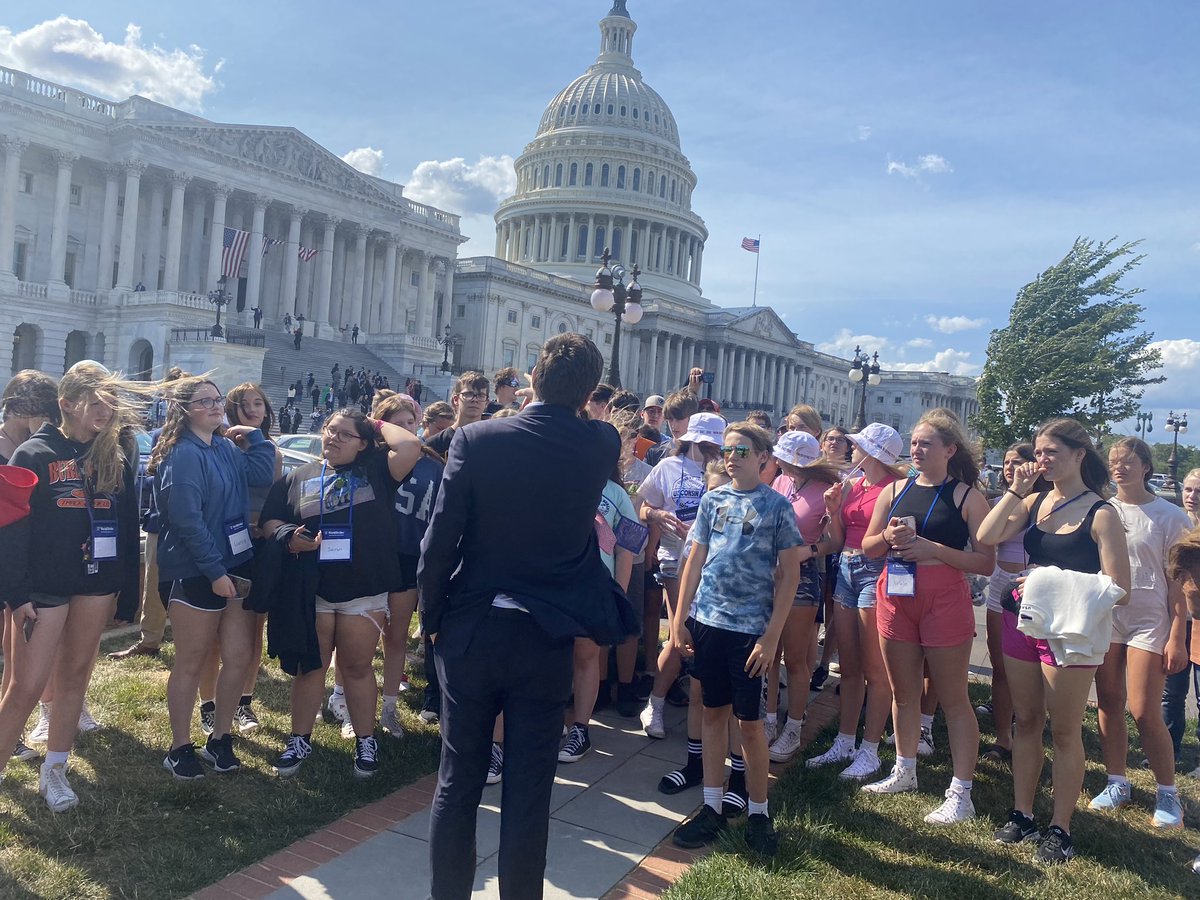 Thank you to <a href="/RepBryanSteil/">Bryan Steil</a> for taking time with our group today! #KarcherDC23