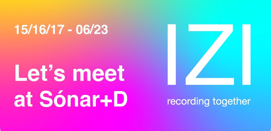 IziRecord's tweet image. @IziRecord will be present at @sonarfestival, come and join us at Sónar+D 2023!  #AIAutoedition #Multicamera #izirecordingtogether #welovemusicians #sonar30 #sonarplusd