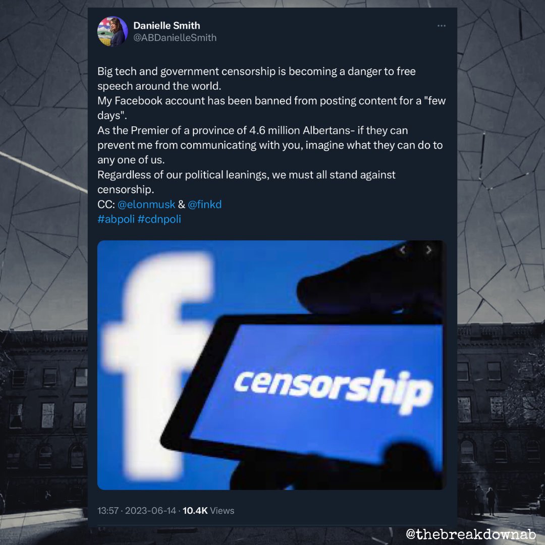 NurseMom5AB's tweet photo. And when the Premier has blocked a large number of #Albertans we call that....????
#BlockedBySmith
Free speech....indeed.
#ableg https://t.co/HXDkSB7WPz