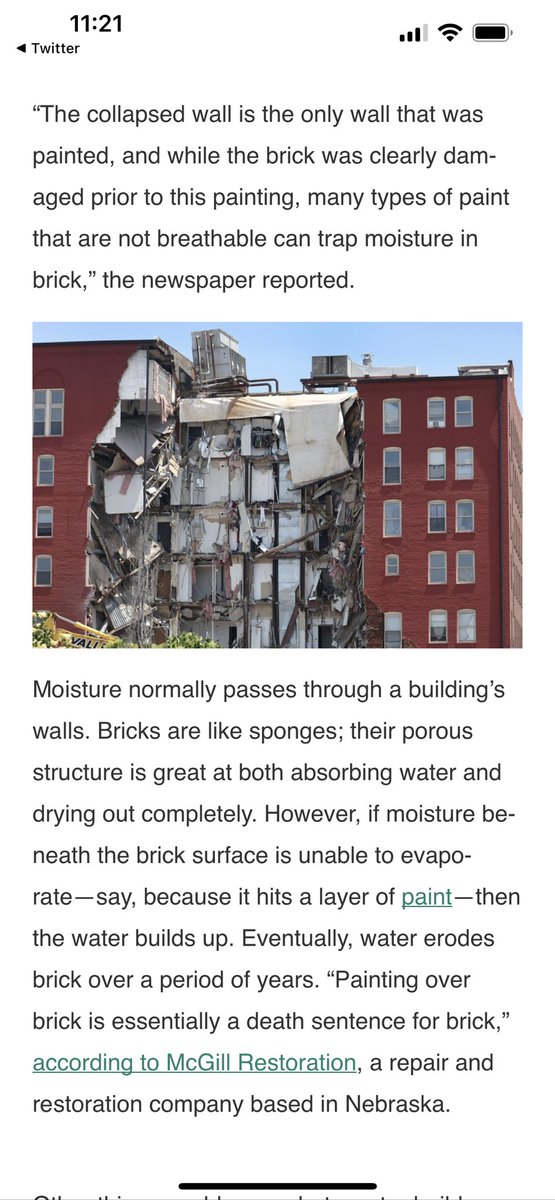 Building Culture on Twitter "2/ Brick is a porous material. It absorbs