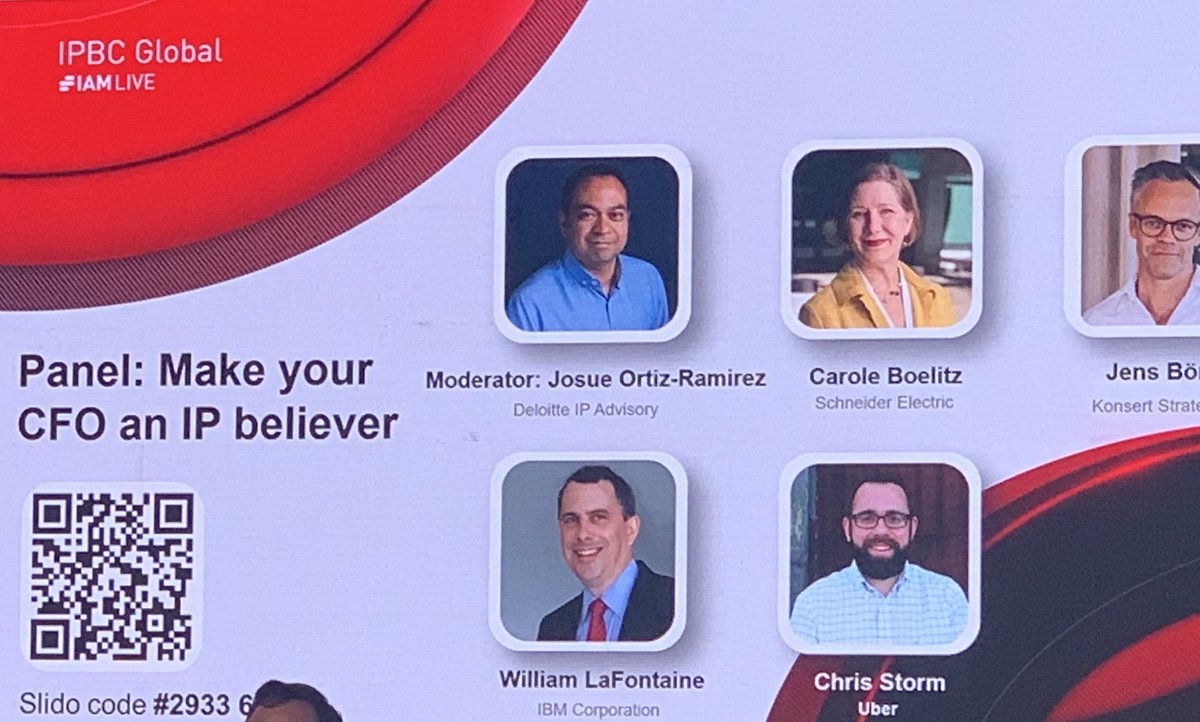 My view is that we won this challenge but it is always a good idea to collect some tips to keep on top partnering with our trusted financial partner 🤩<a href="/BrisboisCharles/">Charles Brisbois</a> <a href="/jeanbolot/">Jean Bolot</a> <a href="/Orange_Future/">Hello Future</a> 
And you is your #CFO an #IP believer?
<a href="/SchneiderElec/">Schneider Electric</a> <a href="/IBM/">IBM</a> <a href="/Uber/">Uber</a>