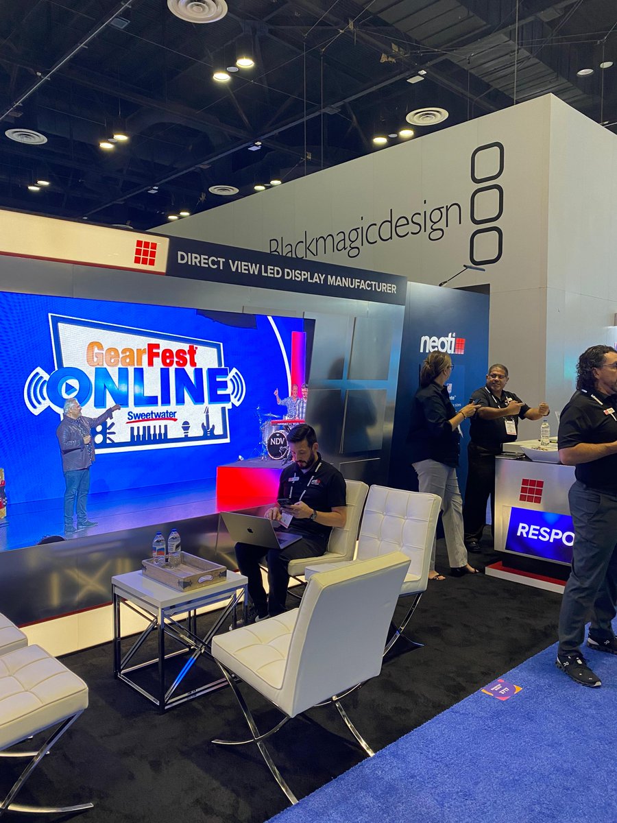 neotilive's tweet photo. We had a great first day at @AVIXA's @InfoComm. We're proud of our set up this year, but it's really our expert team that shines the brightest! We'll be here the rest of the week. Stop by and say hi at booth 3717! #InfoComm23 #AVTweeps #NeotiInfoComm #LED #ProAV https://t.co/82idMAvFGq