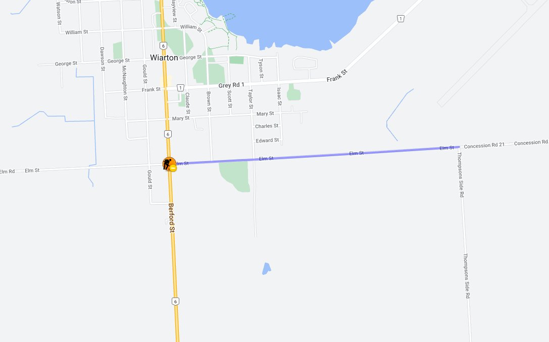 Attn drivers! Elm St&Taylor St intersection closed Thurs/Fri for #ElmStreetReconstruction. Apologies for any inconvenience. Visit municipal511.ca for info on local road/bridge closures. #RoadWorks #SouthBrucePeninsula #GeorgianBluffs