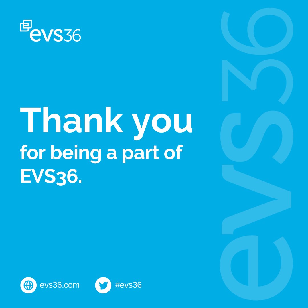 As #EVS36 comes to a close, we want to give a big thank you to each and every one of #EVS36’s attendees, exhibitors, speakers, and sponsors. Don’t forget to tag us in your photos and videos – we’d love to see your favourite moments from this year’s event.
