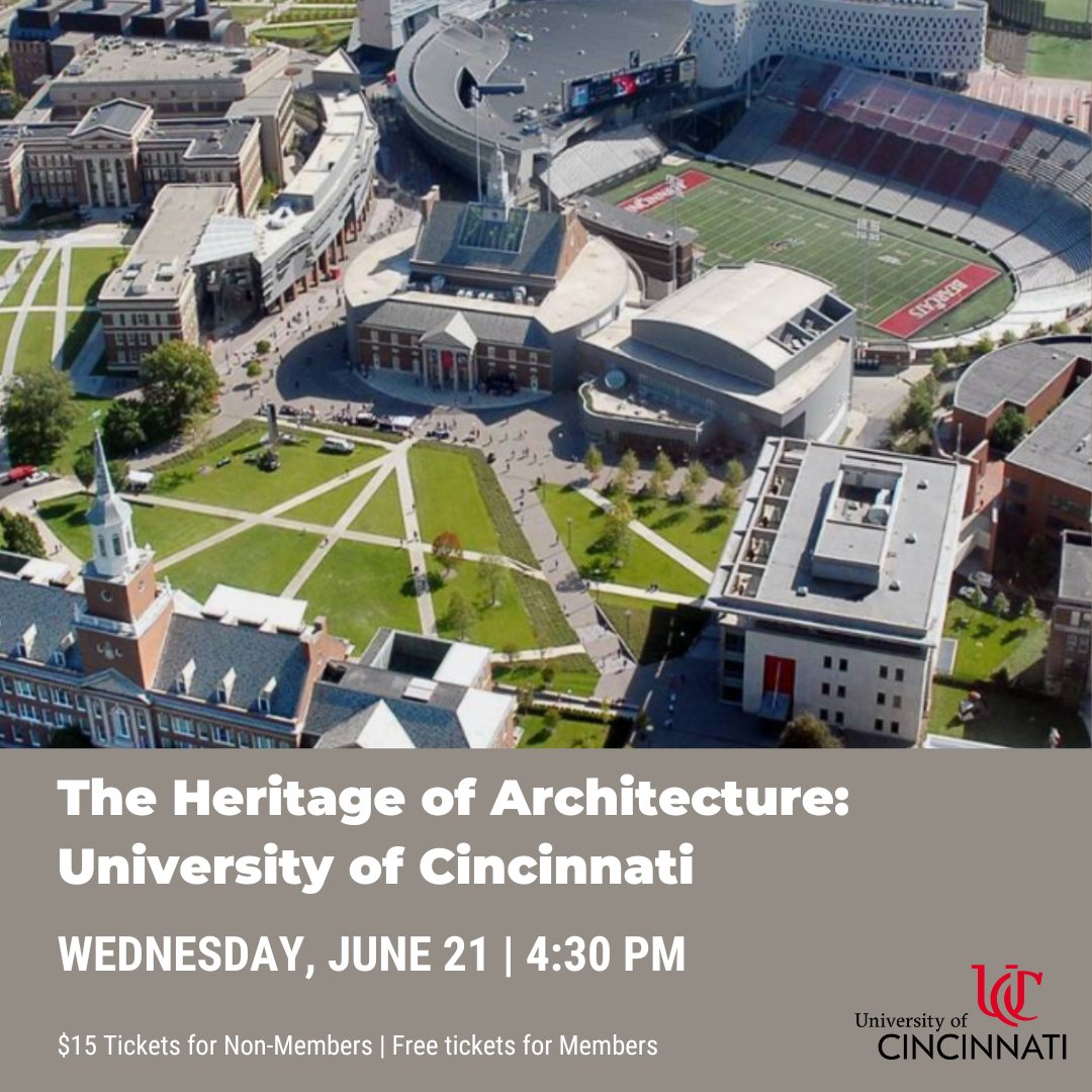 Curious about the architecture on UC's campus? The Heritage of Architecture walking tour next week will bring you on a journey through the campus' most notable buildings, both past and present. 

Tickets are available on our website: conta.cc/3C7wkJE
