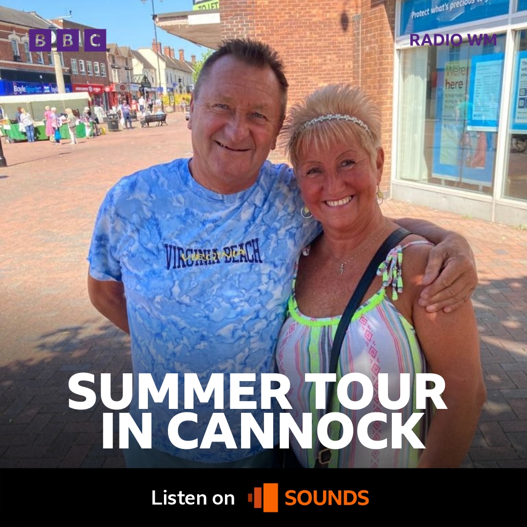 Best thing about #Cannock? '

We hear about the great things happening <a href="/The_CTA_Way/">Chase Terrace Academy</a> and <a href="/ChaseWelcomes/">Cannock Chase Welcomes Refugees</a>.

Plus a special appearance from Mick 'Mr Sizzle'!

Our Summer Tour continues with <a href="/DazHaleWM/">Daz Hale BBC Radio WM</a> in the glorious sunshine.

Listen - bbc.in/3NbgjHZ