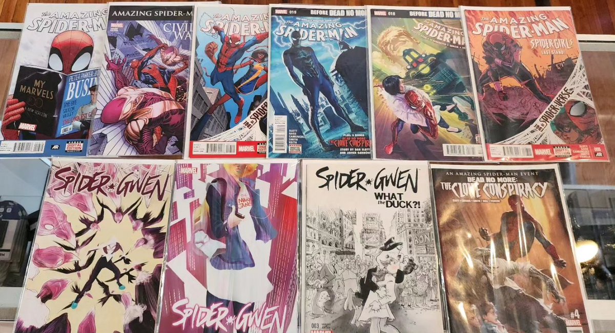 Got some new Spider-man comics traded in. 

#theshopdtp #spiderman #AcrossTheSpiderVerse #spidergwen #comics #marvel #comicshop #comics4sale