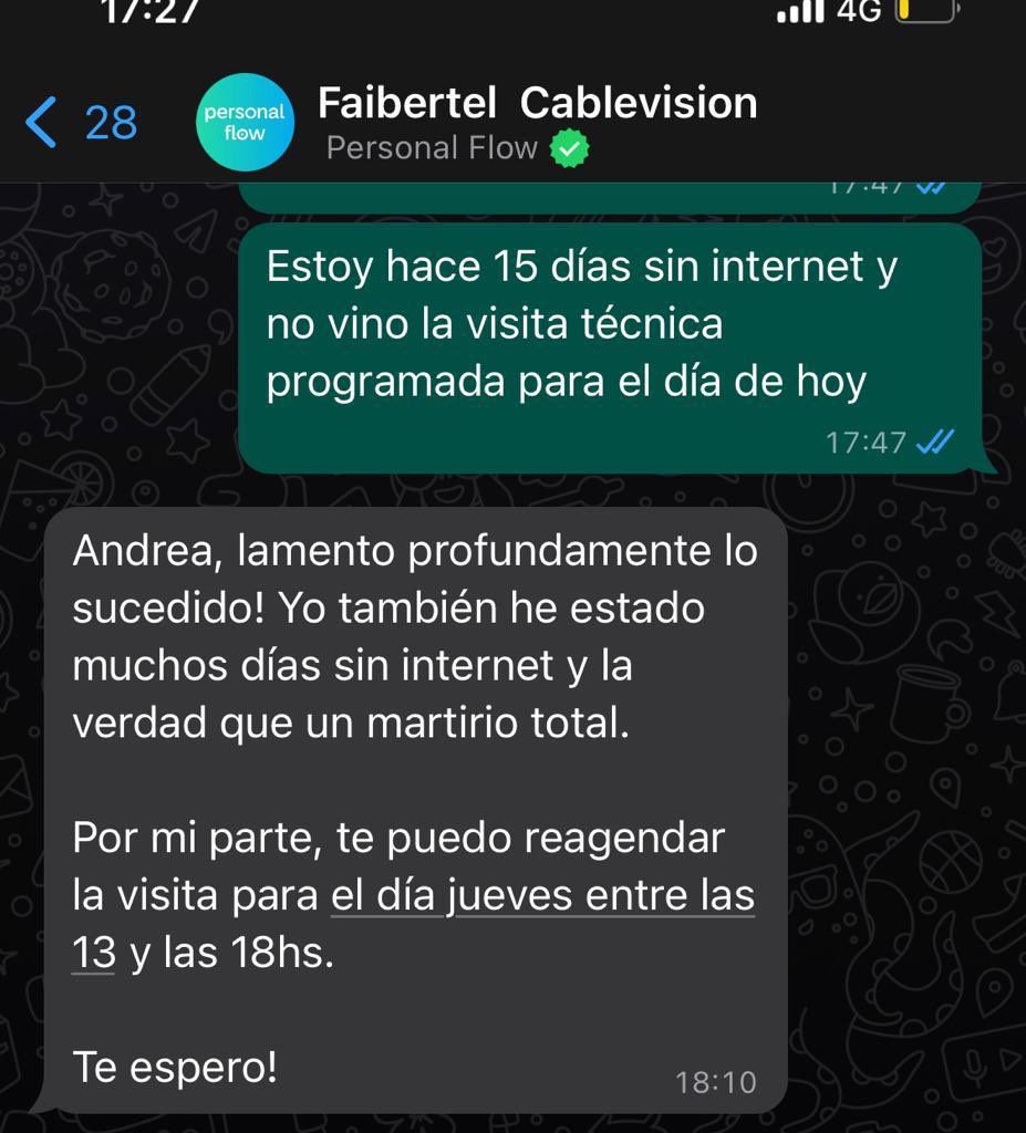 Esta es la respuesta de <a href="/PersonalFlow_At/">Personal Flow Ayuda</a> , una vergüenza! No cumplen con las visitas y al reclamar las respuestas son de terror!! 🤬