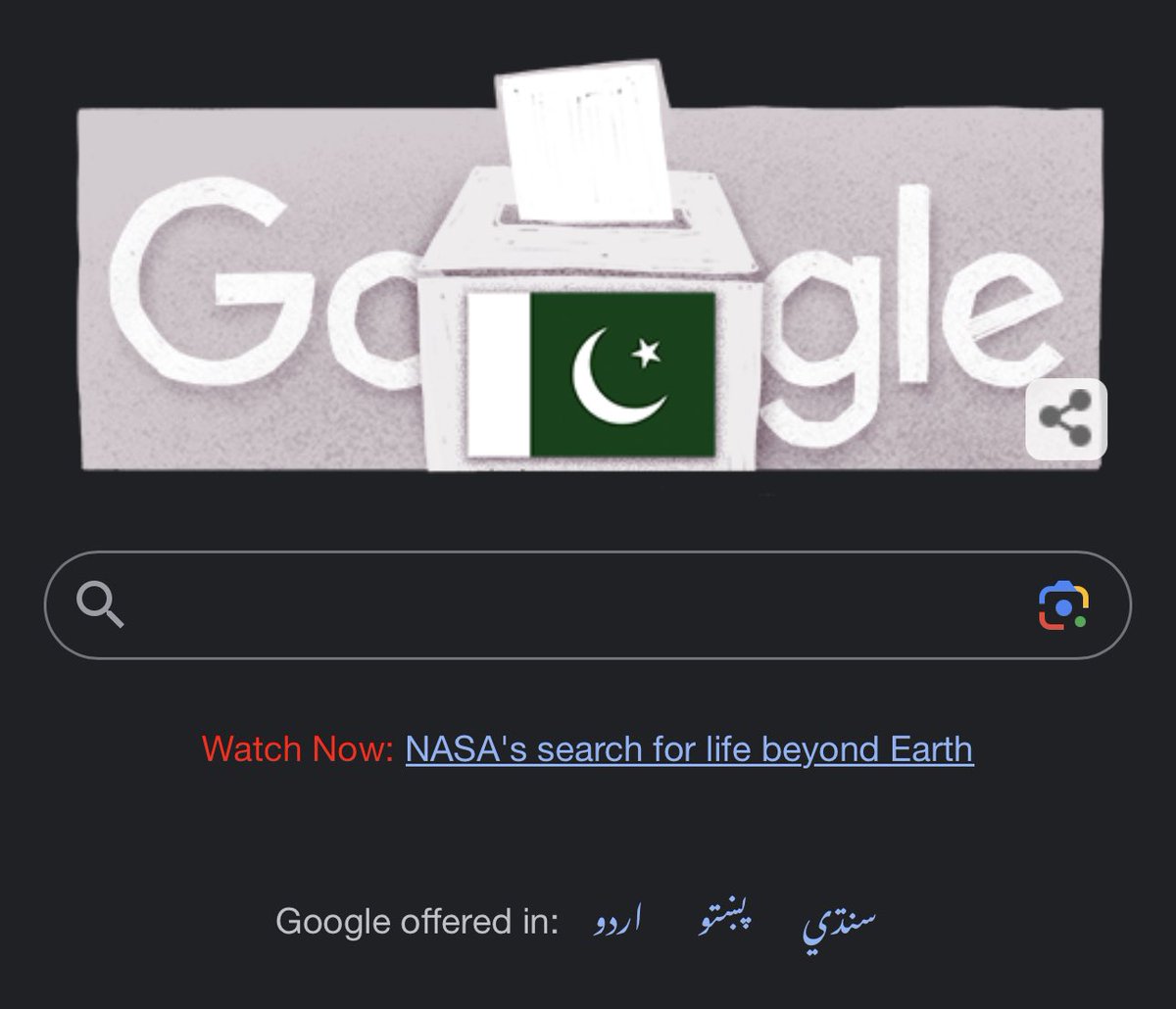 RT @ialiarif: Google doodle right now
@CMShehbaz shame on you for not conducting elections even after 90 days https://t.co/GUy4tqpoPF