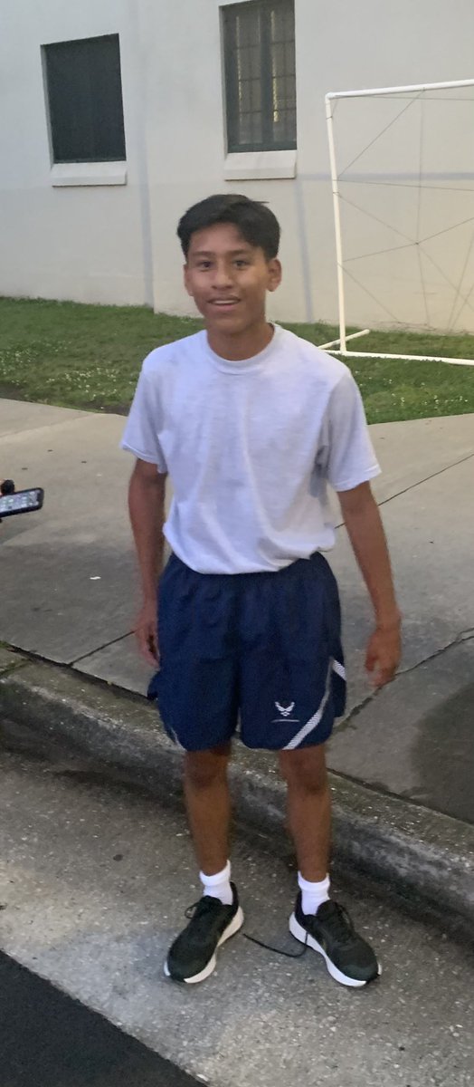Cherokee HS AFJROTC is at The Citadel this week for Cadet Leadership School. First up was the mandatory physical fitness test (all Cherokee cadets passed). Our own Cadet Francisco Salvador was the fastest male runner, completing the 1-mile run in 5:13! Great job, Francisco!