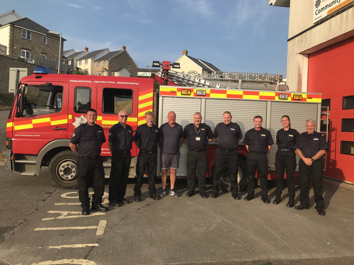 Proud and privileged to present SM Steve Stroud <a href="/PolruanCFRS/">Polruan Community Fire Station</a> his retirement certificate, in recognition of his incredible 34 years of service <a href="/CornwallFRS/">Cornwall Fire and Rescue Service</a>. Seen here in his civilian attire joined by his fellow crew members.  We wish him good health and happiness in retirement.