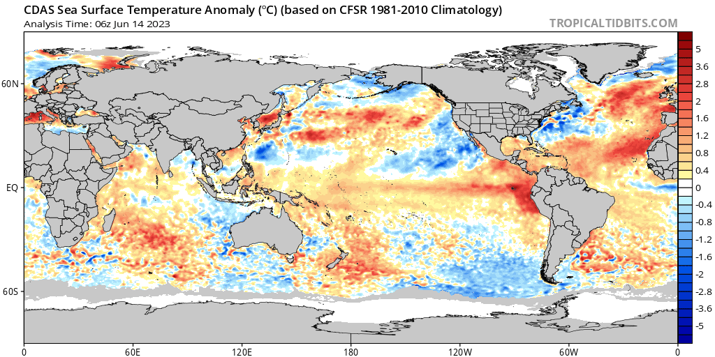InfoMeteoro's tweet photo. IMPORTANTE: La actual #OlaDeCalor es típica bajo la presencia del fenómeno de #ElNiño, pero su intensidad es mayor a lo normal.

"Todavía no hay pruebas concluyentes de los efectos del cambio climático sobre la frecuencia, intensidad e influencia de los episodios de El Niño y La Niña. Sin embargo, los efectos relacionados podrían fortalecerse o debilitarse..." OMM.

Es probable, también, que en próximas semanas experimentemos el extremo opuesto al calor/sequía: eventos de lluvias importantes...

PENDIENTES