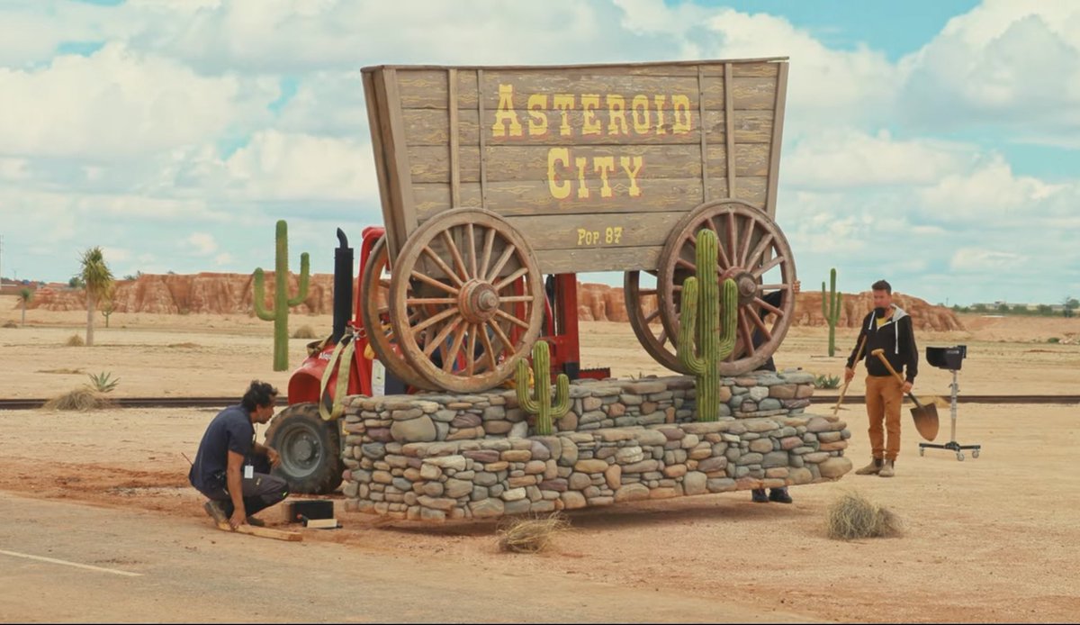 DiscussingFilm's tweet photo. An entire town was built in the middle of Spain for Wes Anderson’s ‘ASTEROID CITY’.

Read our review: https://t.co/N8n26XqqQM https://t.co/YdSeKHzY01