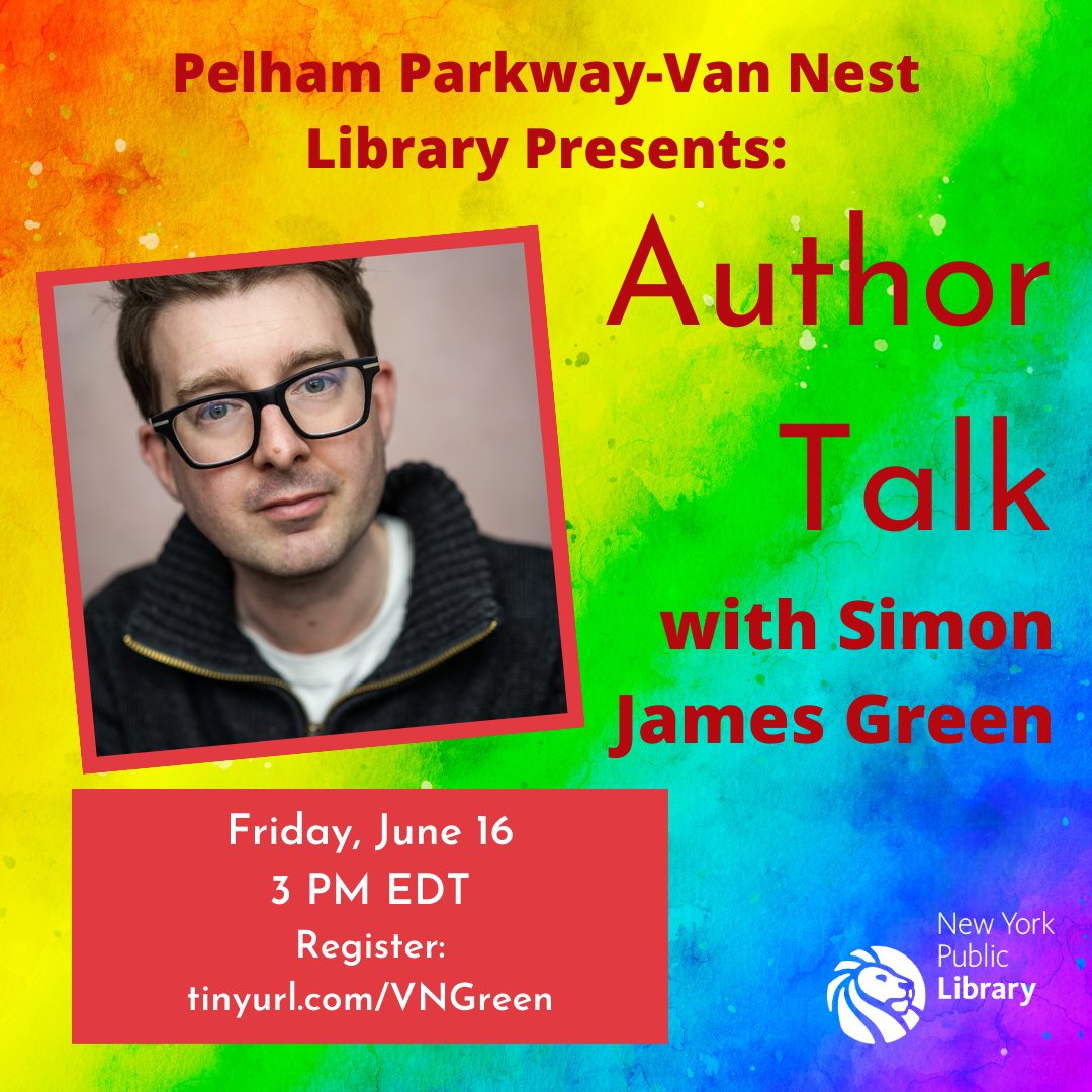 Really excited to be talking this Friday, June 16, at 3 PM EDT/8 PM BST with award-winning author @simonjamesgreen to talk about his US release book 'Gay Club!'! This a great event for readers who love YA and #lgbtq🌈 fiction 🏳️‍🌈! #authortalk 

RSVP Here: eventbrite.com/e/626352797077