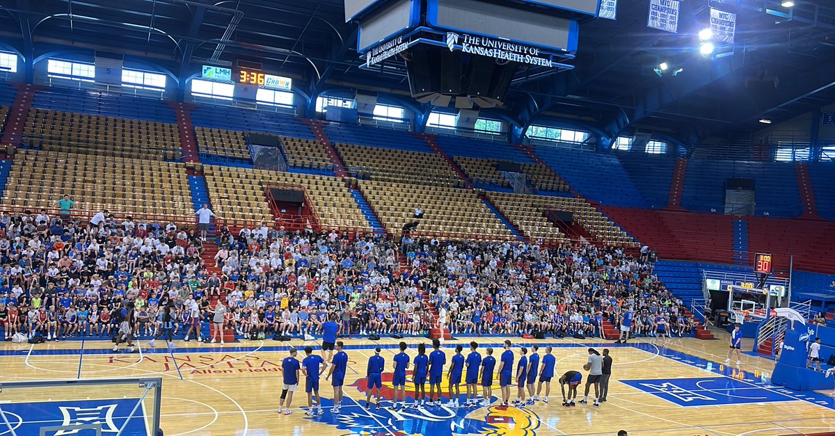 All of #KUbball, plus some alum 

(Tyshawn Taylor, Brandon Rush and Jeff Hawkins)