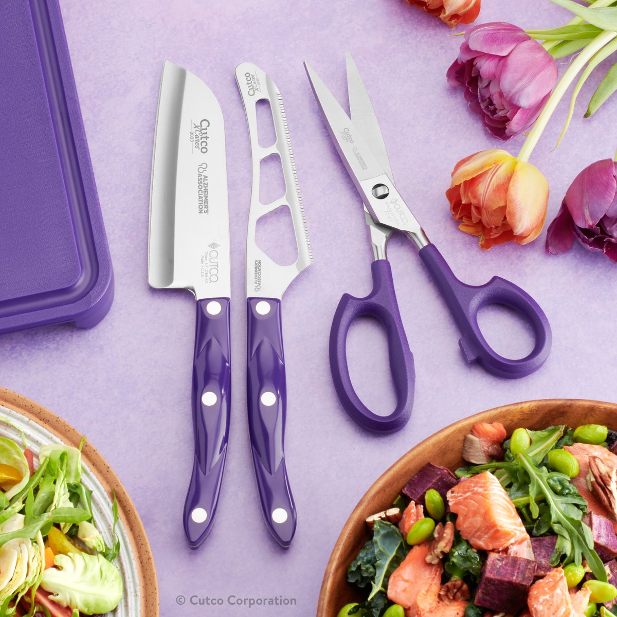 alzassociation's tweet image. Thank you, @CutcoCutlery, for supporting the fight to #ENDALZ! This June, 10% of every limited-edition purple product purchase will go to the Association, with a minimum guaranteed total donation of $50,000. Learn more: alz.org/cutco. #ENDALZ