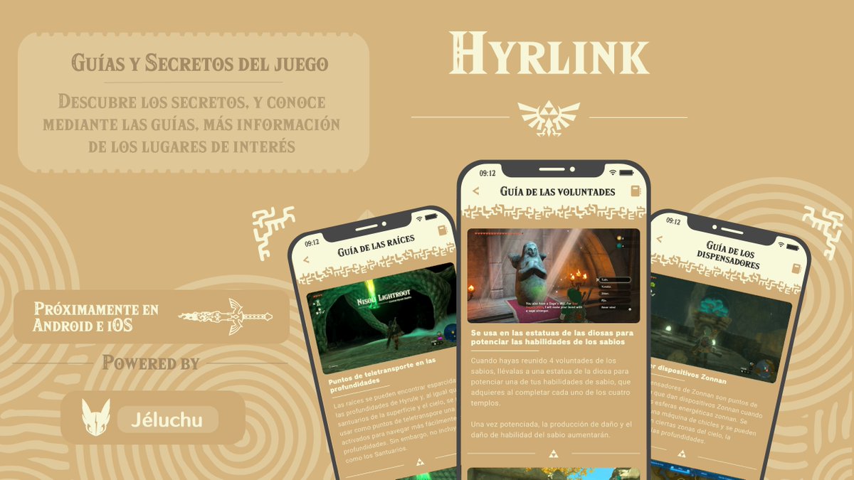 jeluchu's tweet photo. Viendo el apoyo hacia #Hyrlink en el día de hoy, os doy la bienvenida a todas aquellas personitas que me habéis empezado a seguir hoy, aquí os dejo un resumen de las novedades, características y pantallas de la app que he ido mostrando días atrás.

Aún quedan muchas cosas que mostrar sobre la app antes de su lanzamiento, así que estad muy pendientes a las publicaciones que haga sobre este proyecto para descubrir cada una de las cosas que tendrá.

Y por supuesto estaré súper agradecido si compartís las publicaciones 🔁 para que más gente conozca la app. Sumado a este resumen de publicaciones, os comparto también otras publicaciones de otros medios que han nombrado o han apoyado el proyecto:

@Nintenduo con este artículo:
https://t.co/ilyaON7Tsf

@nintenleaks que ha nombrado el proyecto en este vídeo: https://t.co/fU22P1rSNO

Y dar las gracias a todas las personitas que habéis compartido o citado las publicaciones💖

¡Ah! Y no os olvidéis, la app se lanzará próximamente, así que si quieres tenerla desde el día 1, no dudes en acceder al registro previo para la aplicación (por el momento en Android), accediendo desde: https://t.co/S1U5MlNi6w de esa forma en cuanto esté disponible se descargará en tu dispositivo móvil 

¿La app estará disponible en App Store?
Sí, en cuánto lance la app en Android comenzaré con el desarrollo de iOS para que también podáis disfrutar de Hyrlink en vuestros dispositivos móviles

#TheLegendOfZeldaTearsOfTheKingdom #Zelda  #TheLegendOfZeldaTearsOfTheKingdom  #NintendoSwitch #Nintendo #totk