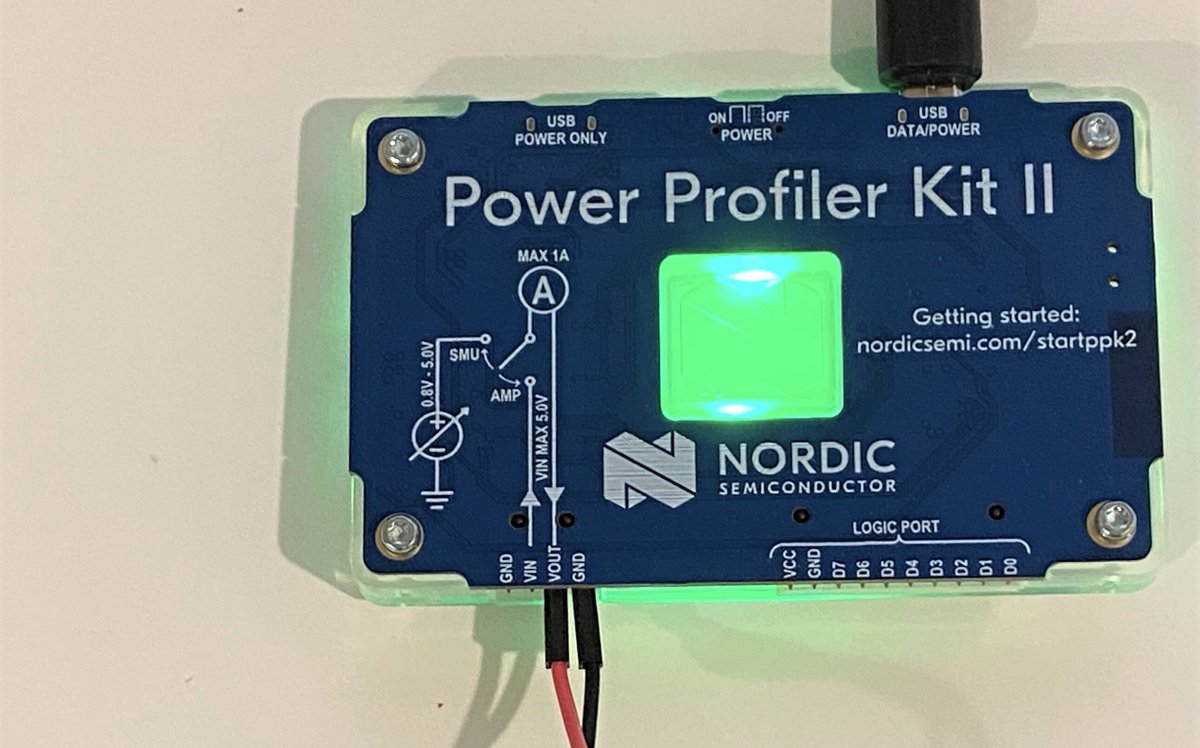 'The @NordicTweets Power Profiler Kit II is a tool that measures power consumption by either providing power to an external board or acting as an ampere meter. I'm using it for a measurement on a DC/DC converter EVB' bit.ly/3J6nPm0