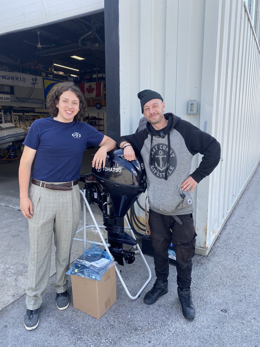 It was a pleasure working with <a href="/shotbysolo/">Lee Solo</a> this week helping Lee find the right motor for his first inflatable boat! Enjoy the 9.8HP Tohatsu Lee - only one more available here at CO2 Inflatables! 
#tohatsu #outboards #boating #boats