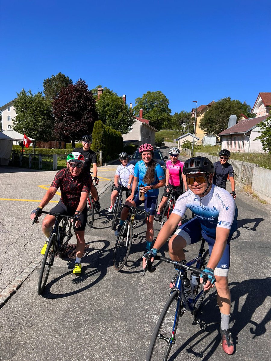 Switzerland 🇨🇭 Day 3 Jura Mountains 
Brutal day of 66 miles &amp; 4,600 feet of climbing 🏔️ extremely hot 🥵 making the day seem a lot tougher &amp; some steep inclines 😤