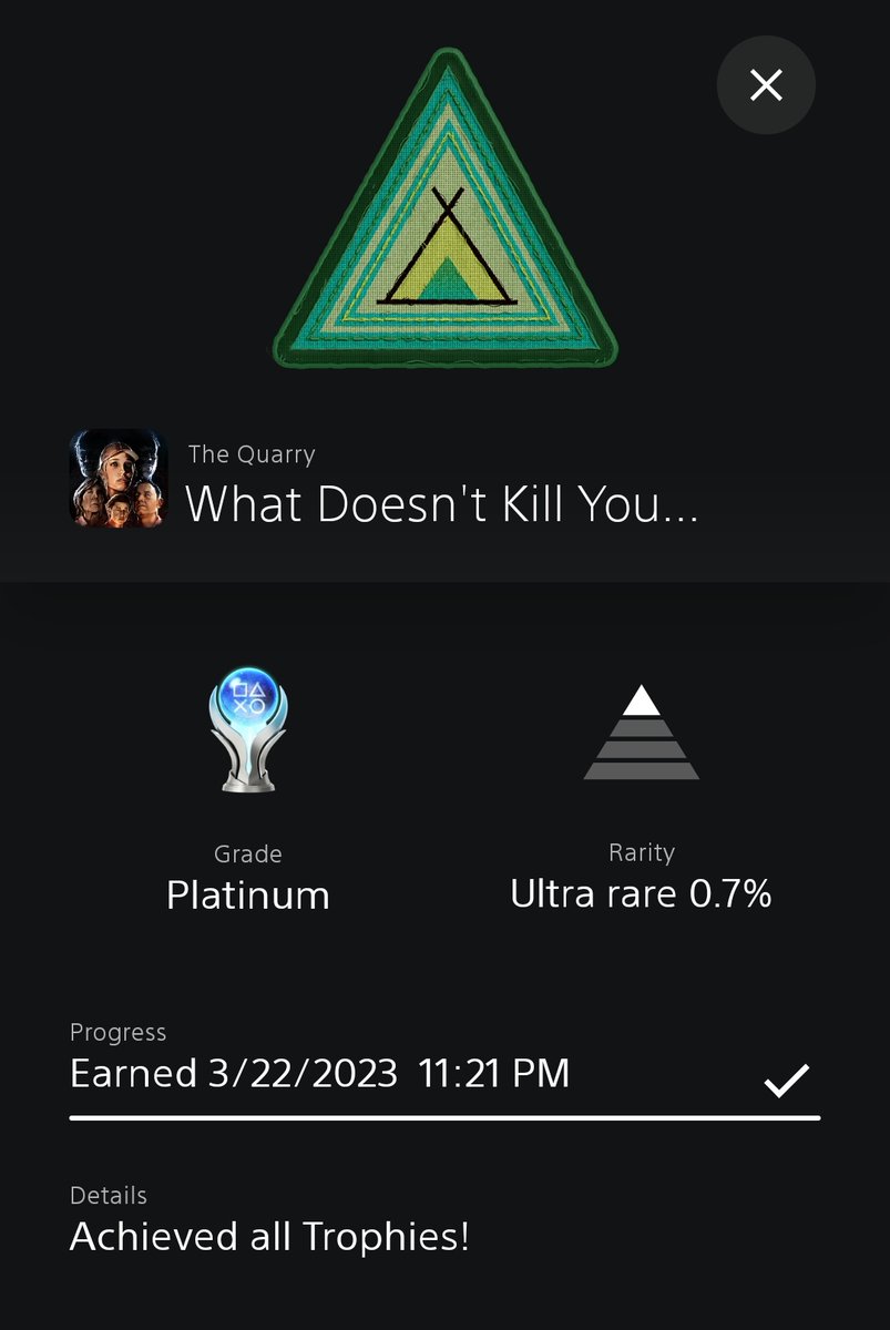 Platinum 57: The Quarry
#platinumtrophy #trophyhunting #ps5 #thequarry