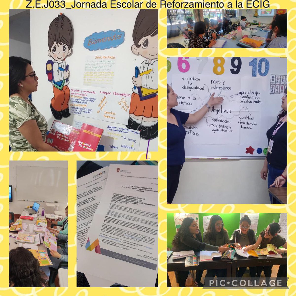 LidiaOstria's tweet photo. Jornada Escolar de Reforzamiento a la ECIG, Zona Escolar J033, en la cual fortalecemos en los colectivos docentes, habilidades, valores y conocimientos en temas de Igualdad de género, derechos humanos y cultura de paz, para su implementación con niñas y niños a través del juego. https://t.co/gh3CKtmLYA