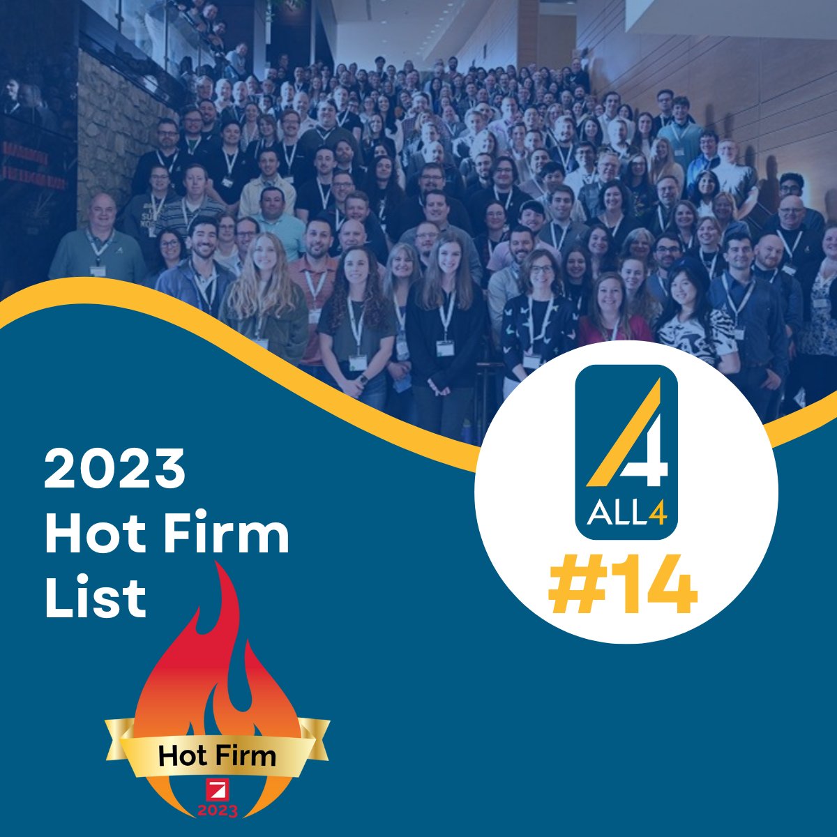 We're proud to be recognized as #14 🔥on the 2023 Hot Firm list of the 100 fastest-growing AEC firms by <a href="/ZweigGroup/">Zweig Group</a>!
#hotfirmlist #2023hotfirm #bestinclass #environmentalconsulting