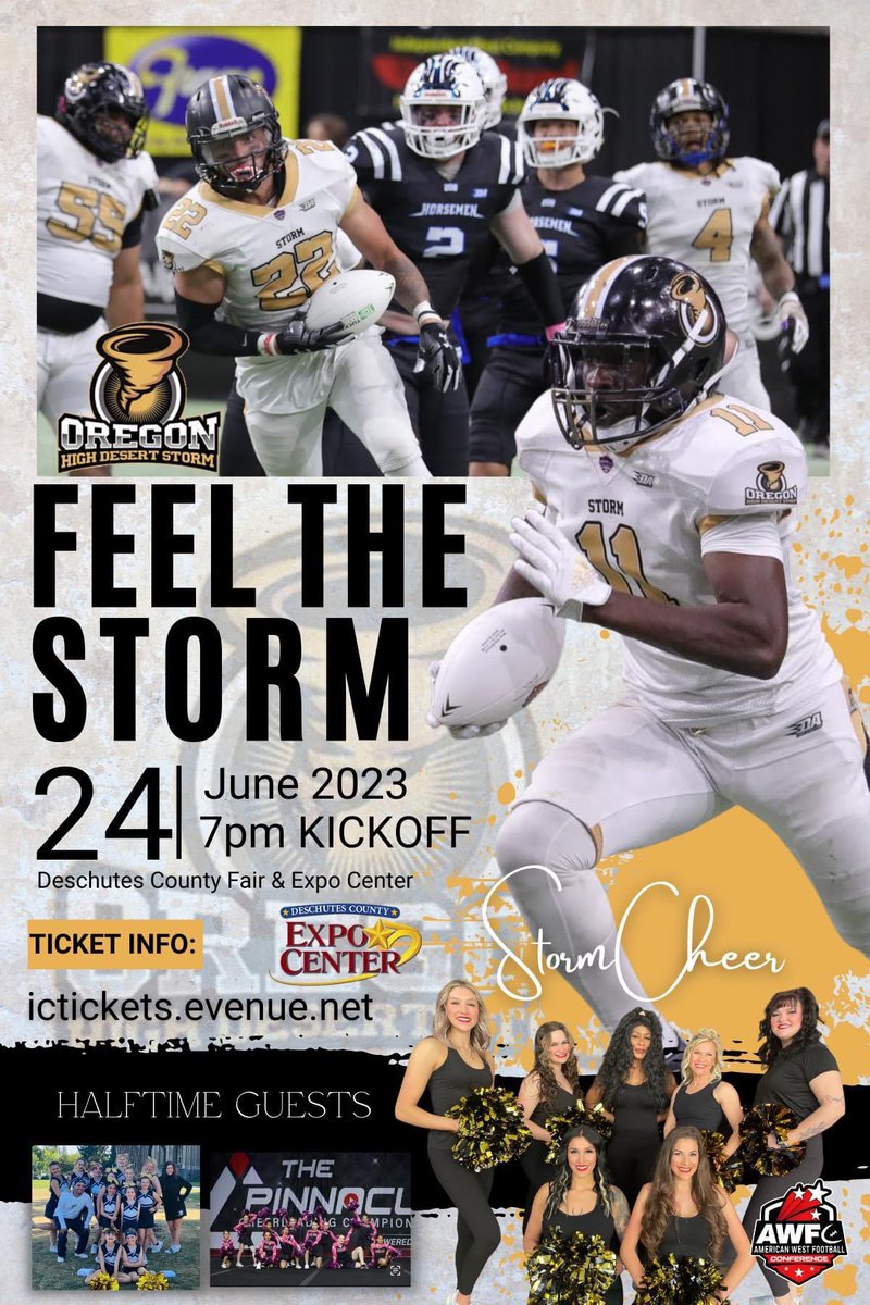 oregon_storm's tweet image. Win and we’re In!!  Bring your Family, friends, Neighbor, coworker and cheer on your Oregon Storm on our quest to the AWFC Championship.. 

Share,Share, Share 

⏰ Saturday June 24th at 7pm (pst)
📍Deschutes County Fair &amp;amp; Expo Center
🎟️ oregonstorm.com