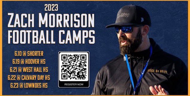 Heading to the 205 next! State of Alabama let me see you take over! Scholarships were given at the last one! YOU could be next! camps.jumpforward.com/zachmorrisonfo…