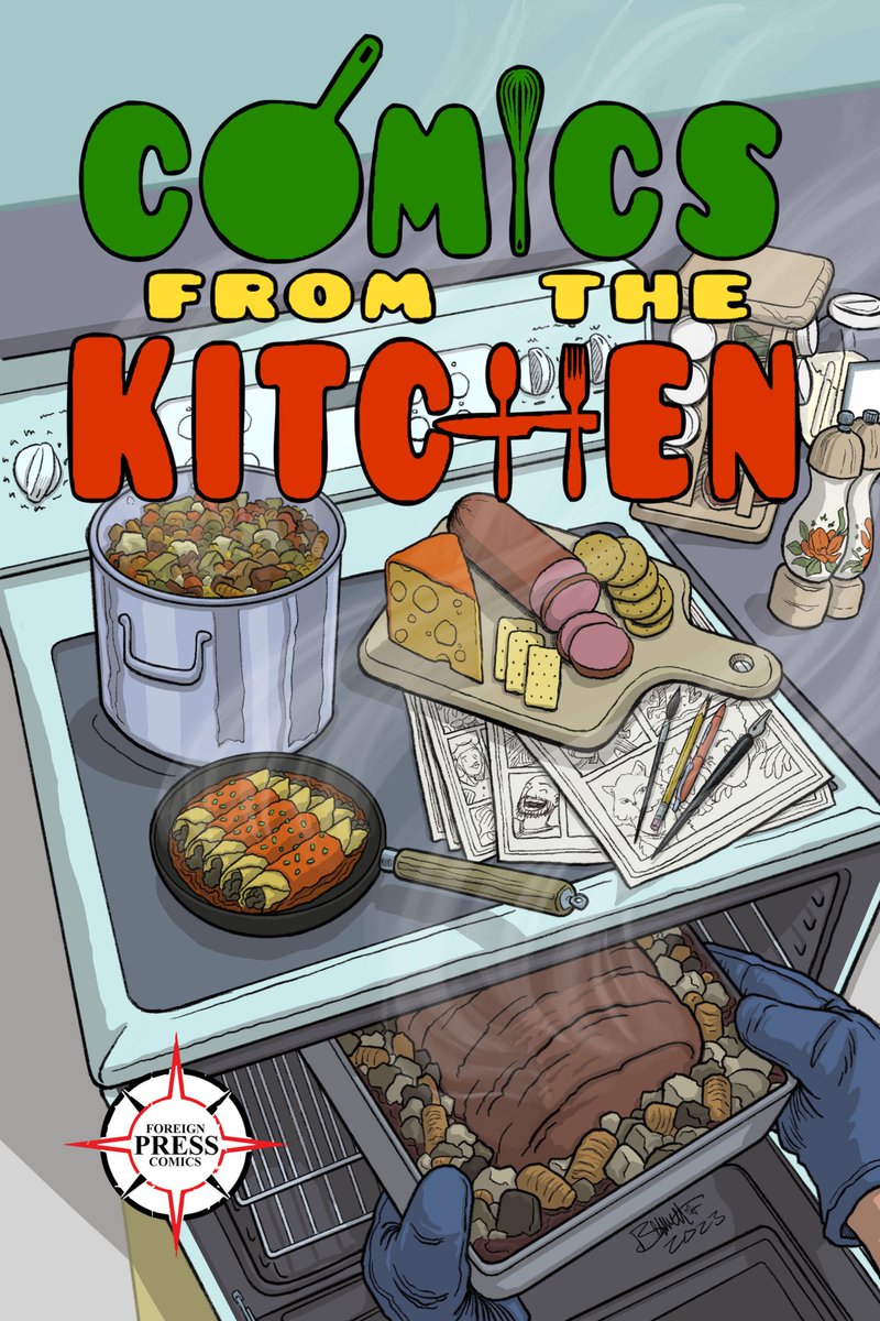 It's around dinner on the east coast, so with good and #comics on your mind, you should check out Comics from the Kitchen this new comic book day. It features over 20 amazing stories and recipes!

zoop.gg/c/comicsfromth…

#comics #comicbooks #graphicnovel #ncbd