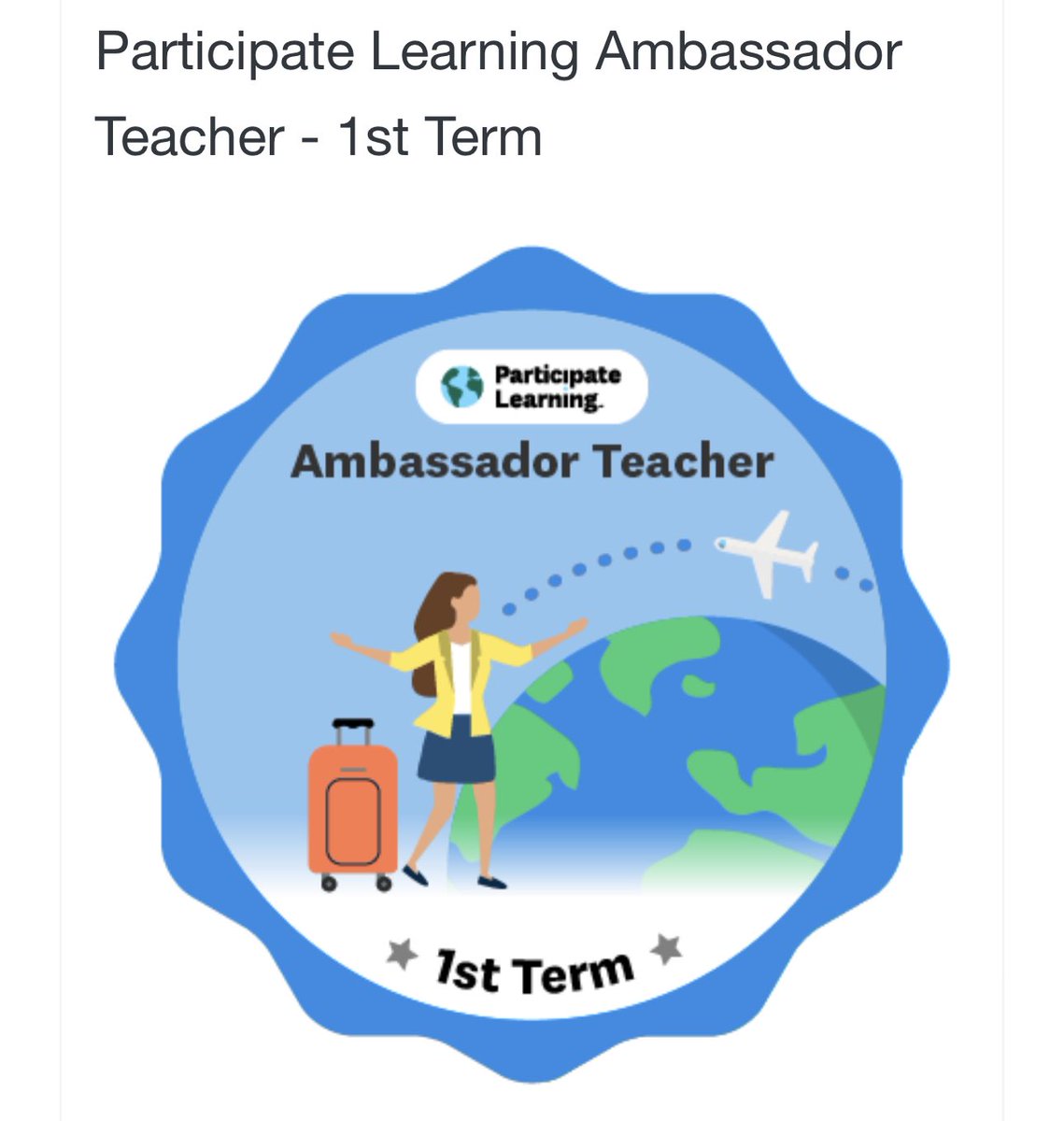 valef's tweet photo. Recuerdo ver estas publicaciones en twitter y soñar con esta oportunidad. Hoy es una realidad!!! Más feliz imposible. 
Proud teacher Ambassador 👏🏼 @ParticipateLrng #UnitingOurWorld https://t.co/DD9hBpQF88