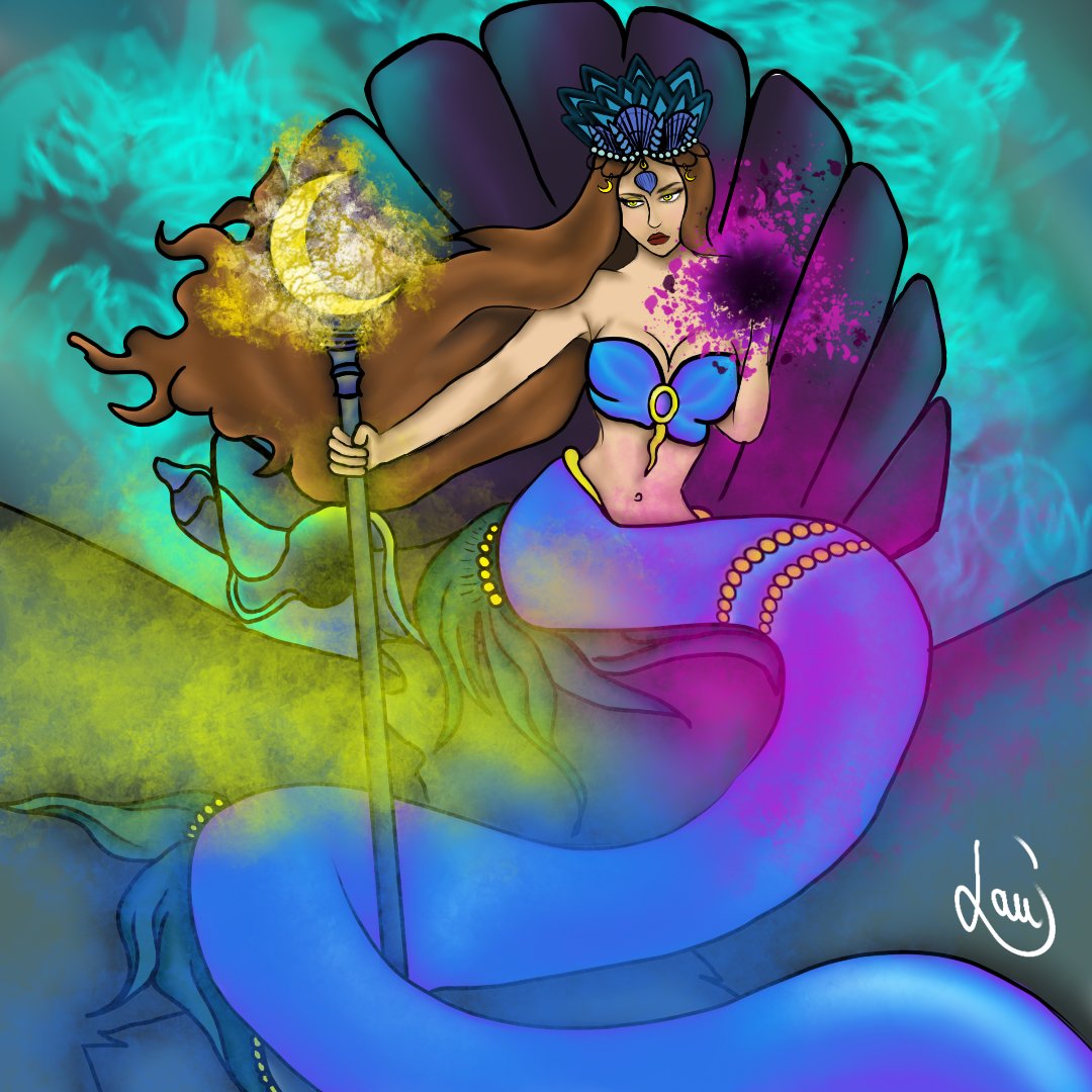 CLaurie62's tweet photo. Le retour 🧜
Un mot au hasard et voici une Reine Sirène sur son trône !
#draw #drawing #art #artist #artdrawing #artoftheday #artofinstagram #drawork #drawingart #drawingoftheday #women #reine #sirene #queenmermaid #queen #mermaid #moon #lune #power #pouvoir https://t.co/6hrgOiWCZU