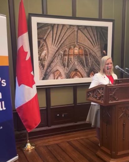 Grateful to speak at my friend MP Matt <a href="/jeneroux/">Matt Jeneroux</a>’s “Fathers Day on the Hill”. This important event raises awareness + reduces stigma around men’s #MentalIllness.

Pleased to tell this audience of MPs, Hill staff + #MentalHealth organizations about my late husband Dave’s story.
