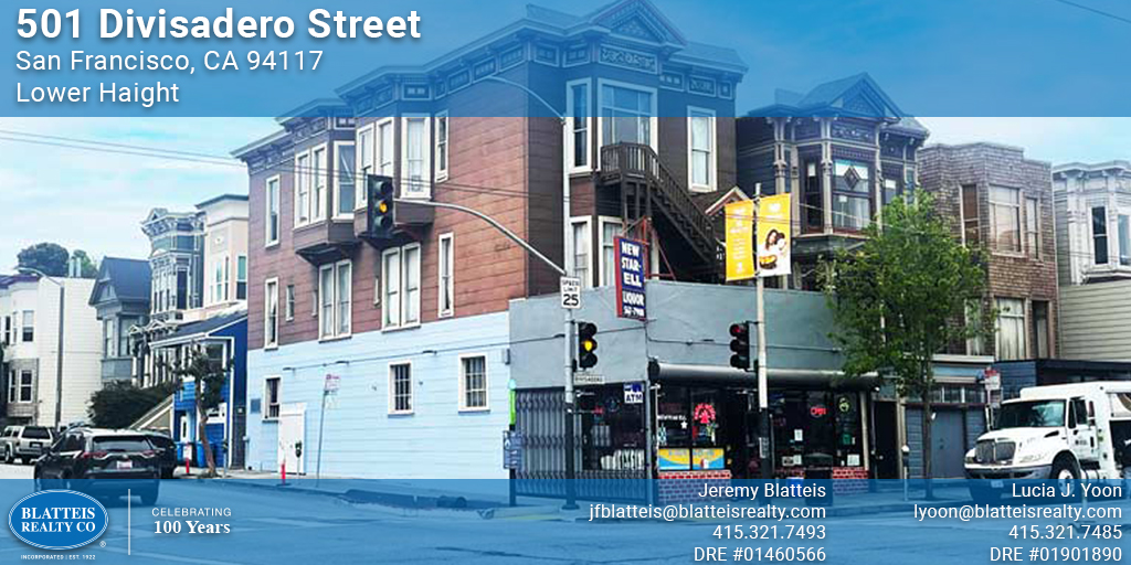 Located in San Francisco’s eclectic Lower Haight Neighborhood, 501 Divisadero features two residential apartments and a well-known liquor/grocery store on the ground floor. #forsale #buildingforsale #investmentopp #realestate #commercialrealestate #cre #lowerhaight #SanFrancisco