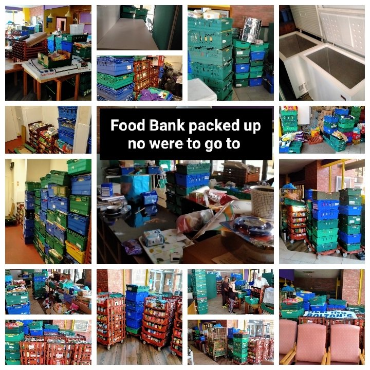 BoltonNice's tweet photo. Friday is the final clean out day. The politicians in Bolton Metropolitan Borough have said that they help. The unpaid charity volunteers are all sat at home waiting for the council to help. can you help? please contact Martin McLoughlin 07900535403 Bolton NICE charity food bank https://t.co/x7KRZaSqVU