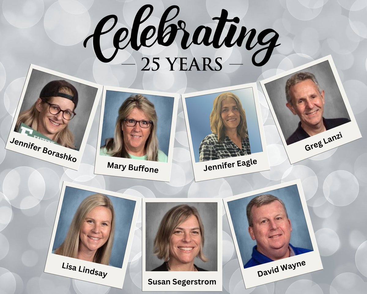 This year Northville Public Schools has *7* staff members celebrating 25 years with us!

Congratulations and thank you for your continued dedication!

#NPSWorldofPossibilities