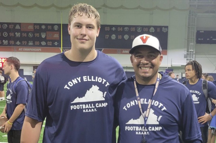 JacquieFran_'s tweet photo. #UVA offers 2025 OL @carter_stallard after he camped at Virginia. 

“I love that Coach Heffernan is a transformational coach.” (VIP)

https://t.co/sTZiku3bgd https://t.co/kb9sQjyBRW