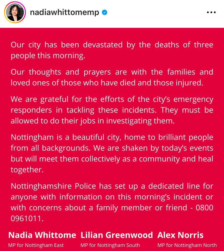 Our thoughts and prayers are with the victims family and loved ones from the incident yesterday.

Stay safe everyone ♥️