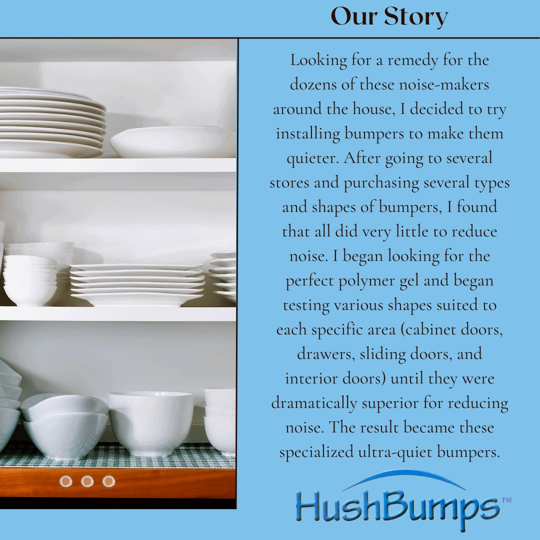 HushBumps™ was born from a desire to quiet noise throughout the home. 🏡 Buy Hushbumps today and see the difference!

Amazon store: loom.ly/l36QPI4 😀

#amazon #DIY #noisecancelling #easyinstallation #pliable #durable #5stars